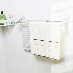 無(wú)痕吸盤55CM雙桿毛巾