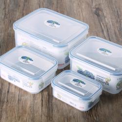 美時(shí)四件套保鮮盒（長方