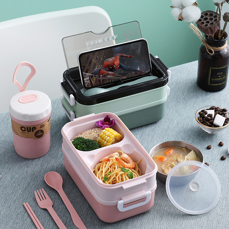 雙層不銹鋼湯碗飯盒（含